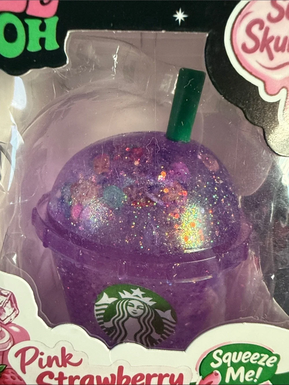 Starbucks Purple Strawberry Drink Super Squishy Toy